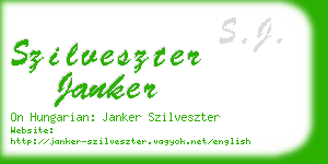 szilveszter janker business card